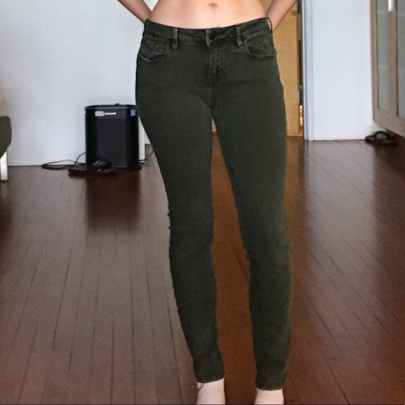 Bullhead Midrise Green Skinny Jeans - Picture 5 of 5